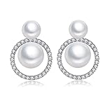 Los aretes de perlas de doble tuerca son uno de los artículos de joyería indispensables que necesitas tener, cada mujer elegante merece estas elegantes perlas de agua dulce.