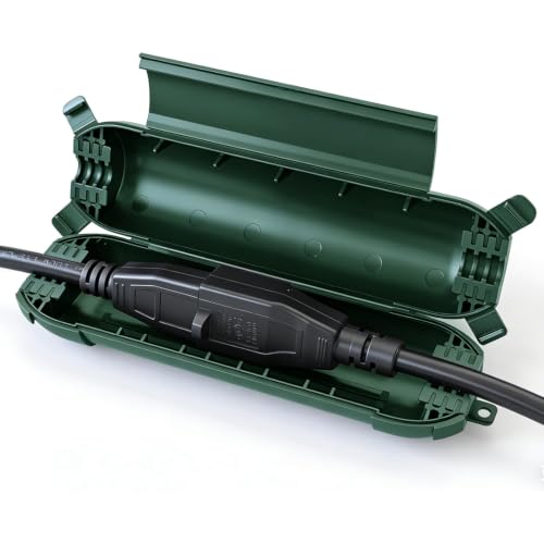 Green Outdoor Extension Cord Cover, Waterproof Plug Protector