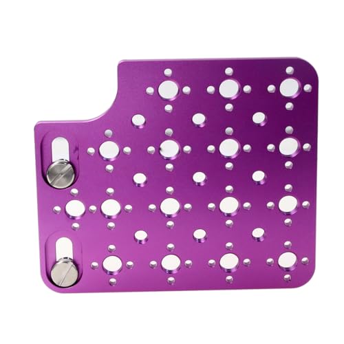 HangTon Camera Cheese Plate Side Mounting for ARRI ALEXA Mini LF Teradek Vaxis Rig Wireless Receiver Follow Focus Motor with 3/8" 1/4" Thread (Purple) - Image 3
