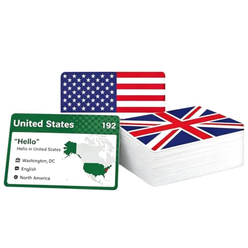 Tarjetas de banderas del mundo de 245 piezas el regalo educativo ideal para mentes curiosas