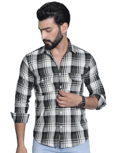 Image of Indian Needle Men's Checkered Regular Fit Shirts