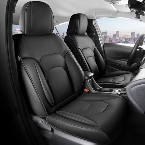 Freesoo Juego Completo De Fundas De Asiento De Coche, Impermeables, Fundas De Cuero Para El Interior, Protección De Asientos, Ajuste Universal Para Bebés Y Adultos Negro
