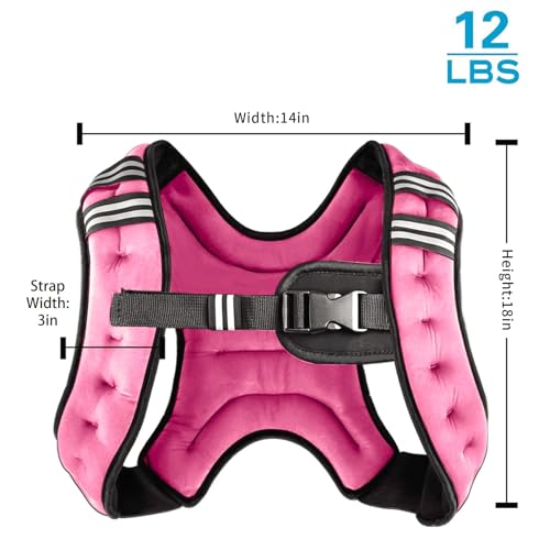 Image of Henkelion Weighted Vest Weight Vest for Men Women Kids Weights Included, Body Weight Vests Adjustable for Running, Training Workout, Jogging, Walking