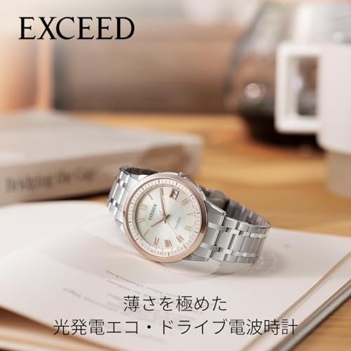 Amazon | [CITIZEN] 腕時計 EXCEED (電波時計/薄型/ドレスウォッチ