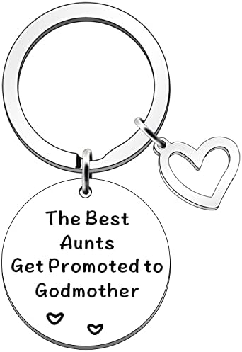 JETTOP Godmother Gifts from Godchild Will You Be My Godmother Birthday Christmas Gifts for Godmother The Best Aunts Get Promoted to Godmother