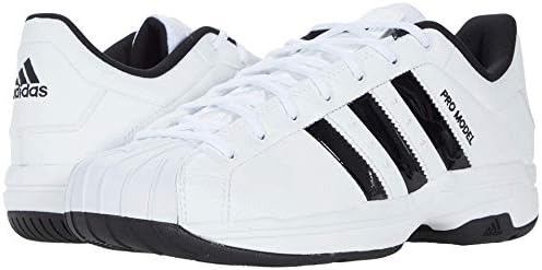 adidas Unisex Pro Model 2G Low Basketball Shoe, White/Black/Black