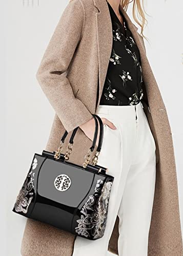 Bolso Tote Mujer Sintético Brillante Tipo Hobo miniatura 2