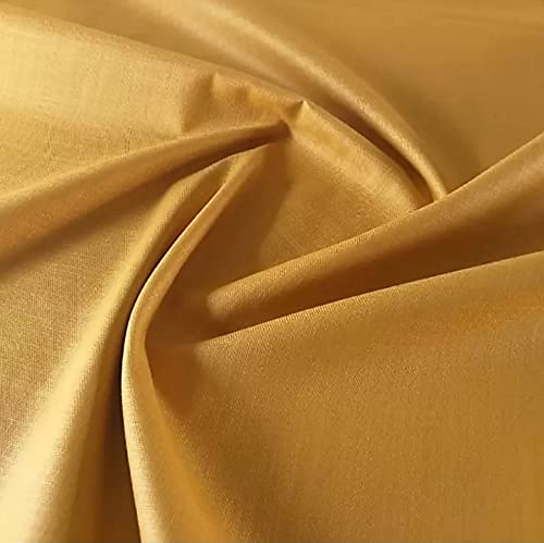 Pri & Su CottLinns Kurta Linen 100% Fabric Unstitched (bhagawa)