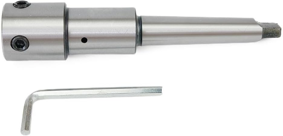 Industrial T1E Annular Cutter Arbor, MT2 Taper to 3/4'' Weldon Shank Holder with External Cooling System, 50x19.05mm Ring Tool Arbor with Wrench for Drill Press & Magnetic Drill