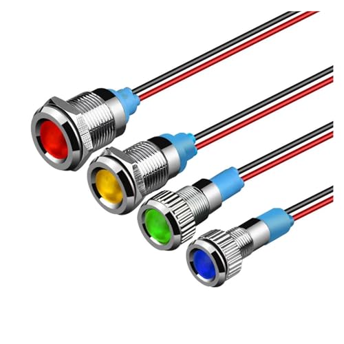 Indicateur lumineux LED 10mm étanche IP67 avec boîtier métal - 2