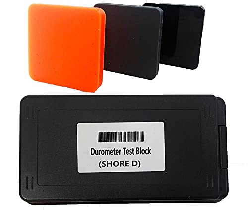 Hfbte Hardness Calibration Block Type D Durometer Test Block Kit Hardness Test Block Kit With 3 Different Durometer Color Block Hard Rubber And Plastics Measurement #TOP15