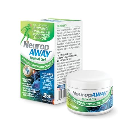 NeuropAWAY® Maximum Strength Gel, for Nerve discomfort, Burning, Tingling, and Numbness 2oz Cover