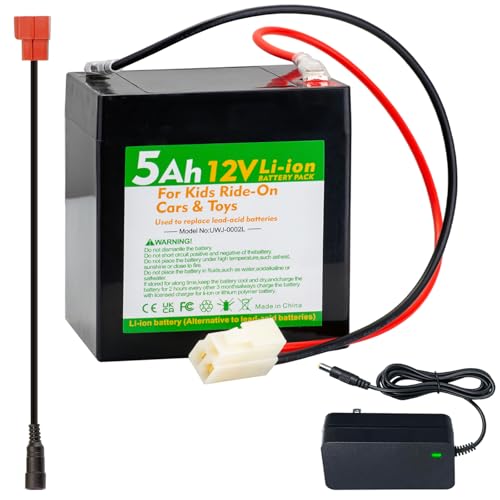 UNIKARO 12V 5Ah Li-ion Battery Pack, Replacement for Razor MX125