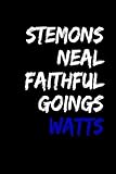 Stemons Neal Faithful Goings Watts: Blank Lined Journal : Zeta Phi Beta gift for a soror; inspirational notebook for writing