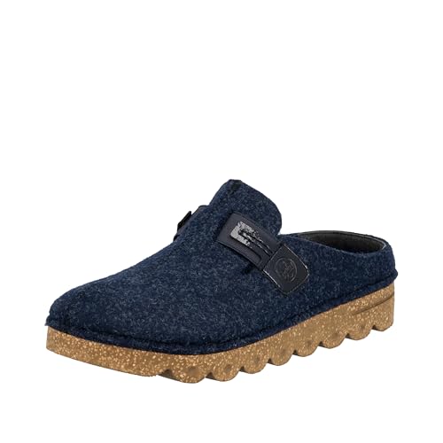Rieker Damen V8790 Clogs, blau 14, 38 EU