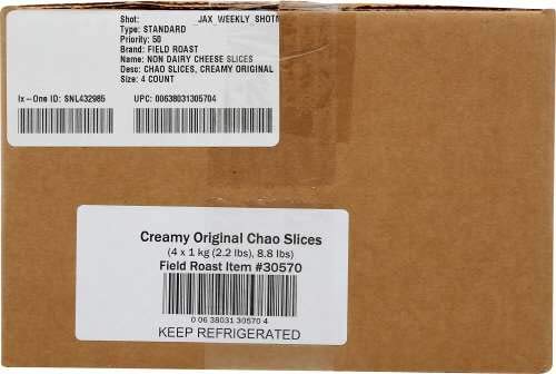 Field Roast Vegan Plant Based Dairy Free Chao Creamy Original Cheese Slices 2.2 Pounds (Pack Of 4) #TOP2