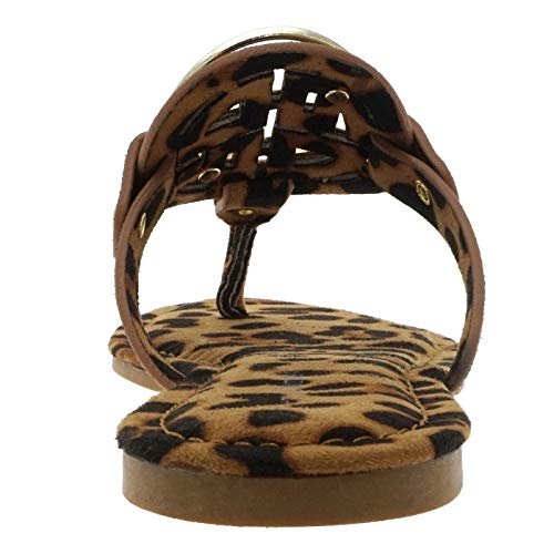 Pierre Dumas Women's Limit-24 Leopard Sandals 9 M #TOP3