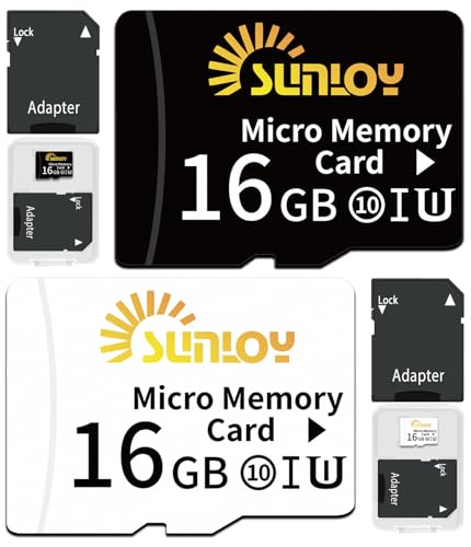 2pbN 16GB Micro SDJ[h SDJ[hA_v^[t 80MB/b microSDHC UHS-I tbV[J[h - C10 U1 A1 tHDrfI^ TFJ[h ANVJ gѓdb hCuR[_[