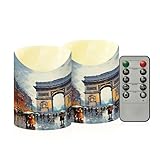 Bougies sans flamme polyvalentes : le design unique imprimé des bougies sans flamme est très exquis, peut s'adapter à la plupart des lanternes d'intérieur ou d'extérieur, des photophores/photophores et des appliques murales. Non seulement pour les vacances, mais aussi pour la décoration quotidienne de la maison. En outre, c'est également un excellent cadeau idéal pour vos amis, votre amoureux ou vous-même