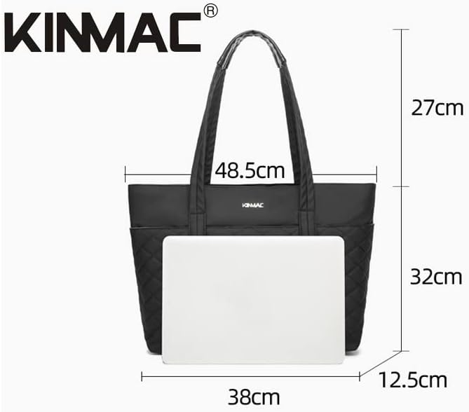 Kinmac Women's Laptop Tote Bag Top Handle Handbag Work Bag for Laptop Computer Up to 15.6 inch - Image 5