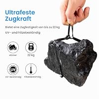 Sweed 100 Stück UV-beständige schwarze Kabelbinder, 200 mm robust, 22 kg Zugfestigkeit, 4,8 mm breit, für Haushalt, Garage und Garten (ZD-8-100) (Packung mit 2) – Ansicht 3