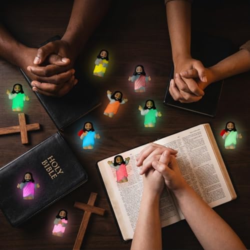 CroBlissful 50 Pcs Little Jesus Figurine Glow in the Dark, Vivid Style by CroBlissful - Used condition - Image 5