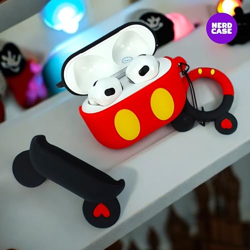 NERDCASE, Case, Capa, Capinha de Personagem, Silicone, Compatível com AirPods 3