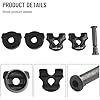 Bike Seatpost Clamp For Carbon Saddle Rails Adapter Oval Round Clip, 77mm/79mm Bicycle Seat Tube Clamp, Seat Post Tube Clip With Install Screws (7x9mm)