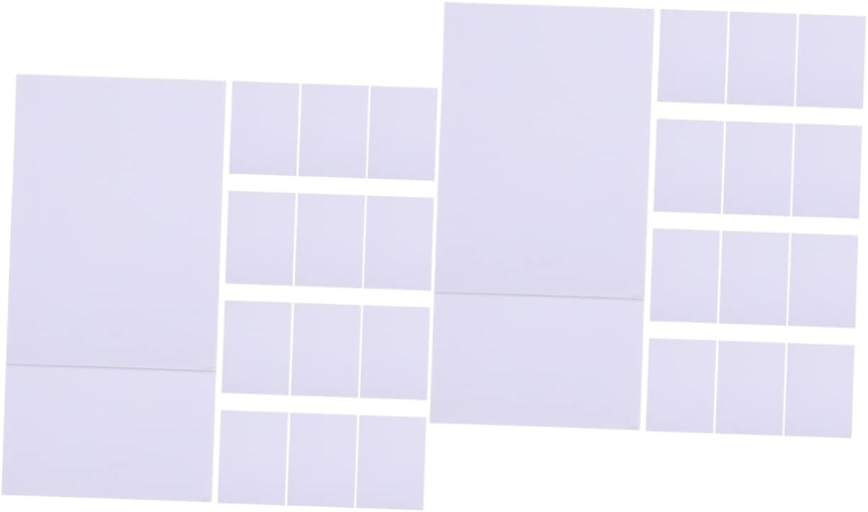 SEWACC 40 Pcs Photo Frame Paper White Picture Frame Picture Mats