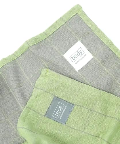 Image of Doctor Towels, World's First Banana Double Cloth Bath Towels (Plus Size) | Dermatologist Tested for Sensitive Skin | 240 GSM Towels for Bath Large Size | Clinically Tested to Help Reduce Acne - Green