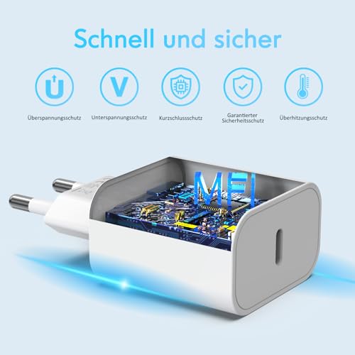 iPhone ladekabel, iPhone Ladegerät, Apple MFi Zertifiziert für iPhone14 /13 – Ansicht 4