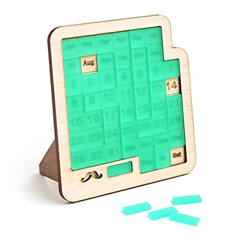 Daily Calendar Puzzle Wooden Calendar Play A Different Puzzle To Display The Date Difficult Jigsaw Game For Office Desk, Daily Calendar Jigsaw Puzzle,365 Brain Puzzlers Page-A-Day Calendar 2022 Puzzle #TOP8