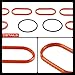 A-Premium Upper Fuel Injection Plenum Gasket Set Compatible with Jaguar S-Type 2001-2008 3.0L, X-Type 2002-2008