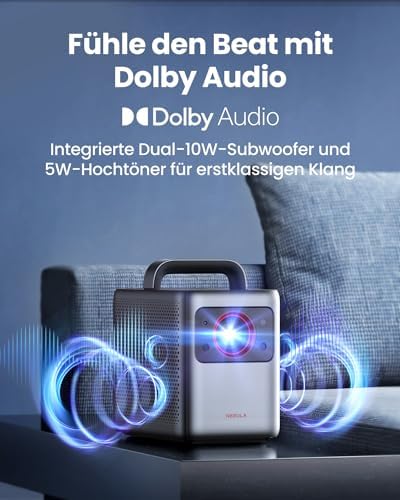 Nebula by Anker Cosmos Laser 4K Projektör, Android TV 10.0, 30W Hoparlör, Otomatik Görüntü Düzeltme, Taşınabilir Ev Sineması - Görsel 5