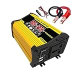 Onduleur de voiture Peak 4000W 12V 220V/110V LED AC Convertisseur Chargeur Adaptateur Inverseur Double USBTransformateur Onde sinusoïdale modifiée.
