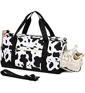 Sport Gym Duffle Travel Bag for Men Women Duffel with Shoe Compartment, Wet Pocket