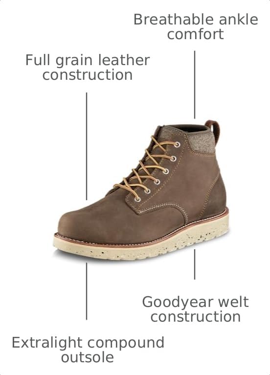 Image of Irish Setter, Setter Fifty, Men's, 6 inch, Casual Boot, Deep Taupe