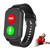Reloj inteligente con detección de caídas y rastreador GPS, IP67 impermeable, precisión de posicionamiento de 5 a 15 metros para pacientes y ancianos