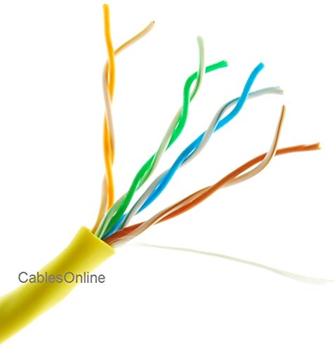 Cable Ethernet Cat5e UTP 250 pies con conector RJ45 amarillo miniatura 4