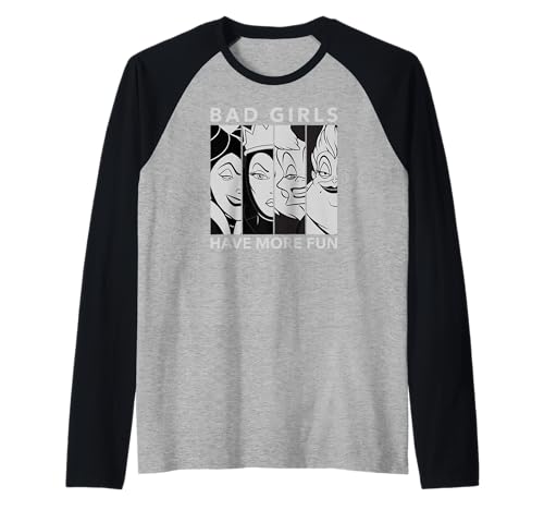 T-shirt baseball Disney Villains coupe raglan confortable anti-déformation
