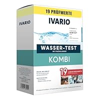 IVARIO Labor-Wassertest Kombi (19-in-1) für Trinkwasser, Experten-Analyse im Deutschen Fachlabor. Leitungswasser-Test mit 19 Prüfwerten