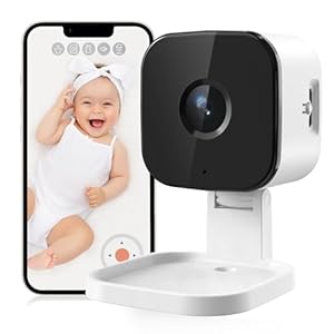 1080P Indoor Smart Security Camera,Baby Monitor with Camera and Audio, Night Vision, Motion Detection and Alerts for Baby and Pet Camera,2-Way Talk,Cloud & SD Card