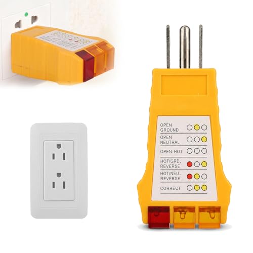 Outlet Tester for Standard North American AC Electrical Outlets 1Pc
