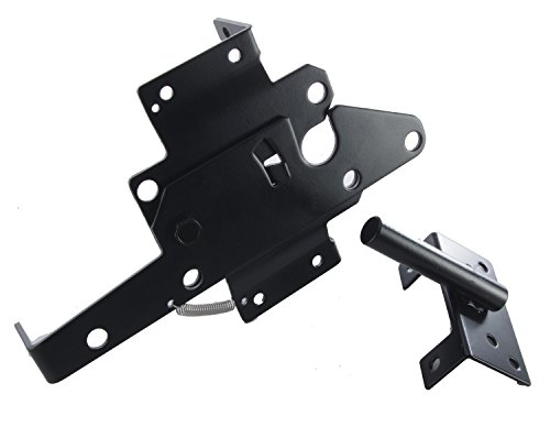 Post Mount Gate Latch (Black Finish) | The Perfect Latch To Secure Your Pool And Yard | Perfect To Replace Your Pool Gate Latch, Fence Gate Latch, Vinyl Gate Latch, And Wood Fence Gate Latch! #TOP1