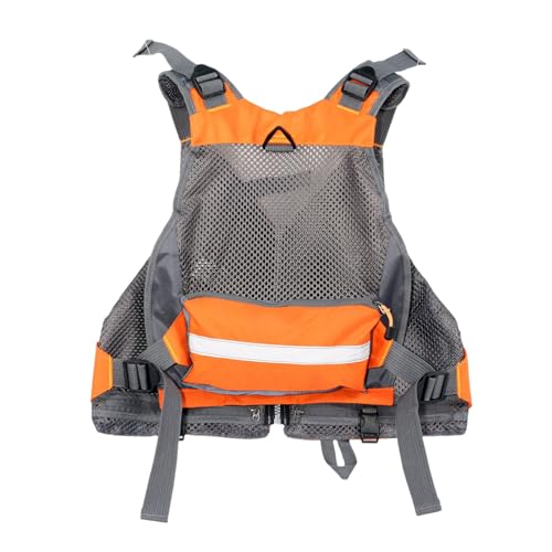 Gilet de pêche à la mouche réglable pour soulager le dos avec multi-poches