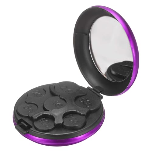 Caja dispensadora de monedas portátil uxcell color púrpura miniatura 1