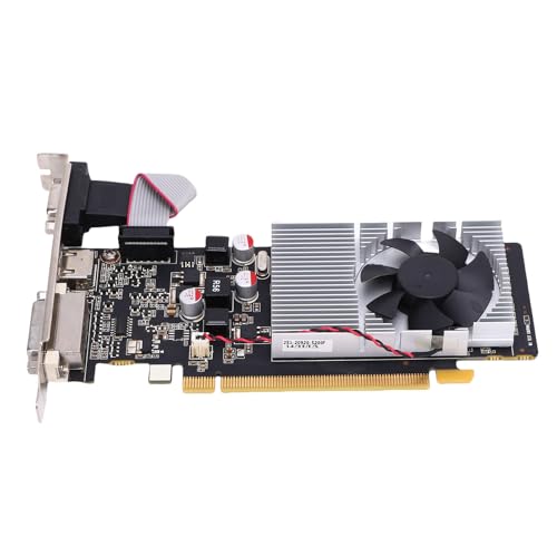 Scheda Grafica GT705 a Profilo GDDR3 da a 64 Bit per Computer da Ufficio Uscita HD 1080P Raffreddamento con Ventola Silenziosa VGA 1 GB basso dvi hdmi