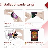 560 561 Patronen XL TS5350i TS5300 PG-560XL CL-561XL Kompatibel für Canon Duckerpatronen PG 560 Schwarz und CL 561 Farbe für Canon Pixma TS7450 TS5350i TS5300 TS5350a TS5351i TS5350 Patronen 2 Pack – Ansicht 7