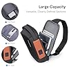Kingsons Sling Bag Chest Bag Cross Body Sling Backpack with USB Charging Port Lightweight Water Proof for Men Women #1