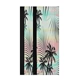 Tropical Summer Palm Tree - Juego de 2 fundas para manija de puerta de refrigerador, diseño de hojas de palmera, protector de manijas de electrodomésticos de cocina para nevera, microondas, estufa,
